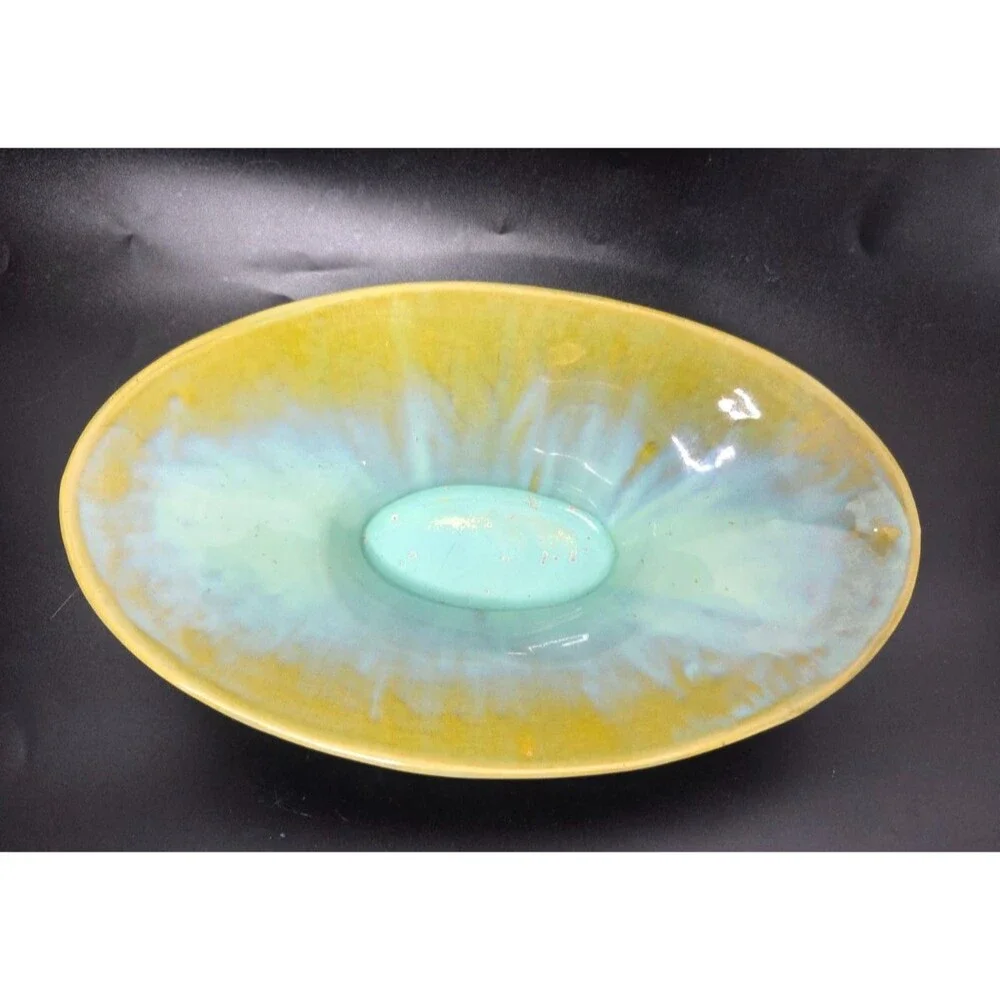 Antique Fulper Pottery Arts and Crafts Era Console Bowl
